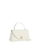 Coccinelle - Borsa Handbag Double Grainy Leather - E1Toa180101-685 - Pearl/Cognac