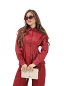 Max Mara Studio - Camicia Mstora - 2616111042600-066 - Mattone Rosso