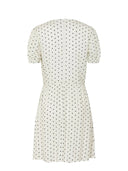 Mar De Margaritas - Atena - Abito Corto In Crepe Con Scollo A V - Mmabw01546-Bi114 - Petitpois Ecru