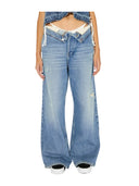 Amish - Jeans Dolly Roll up Denim viscose - Amd113D7223200-C0999 - Denim