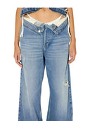 Amish - Jeans Dolly Roll up Denim viscose - Amd113D7223200-C0999 - Denim