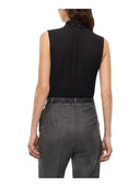 Pinko - Blusa Bouvardia Blusa Crespo Fluido Top - 107296A3Hd-Z99 - Nero Limousine