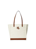 Lauren Ralph Lauren - tote cameryn piccola in pelle martellata - 431982234003 - natural