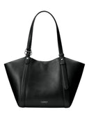 Lauren Ralph Lauren - Borsa Tote Tasha piccola in cuoio nappa - 431P18711002 - BLACK