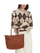 Lauren Ralph Lauren - tote keaton media in nylon - 431916737042 - brown