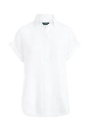 Lauren Ralph Lauren - camicia a maniche corte in lino - 200699152001 - white