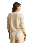 Lauren Ralph Lauren - Maglia in cotone pettinato con logo - 200979653001 - Mascarpone Cream