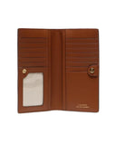 Lauren Ralph Lauren - portafoglio in pelle motivo tratteggiato - 432802917010 - brown