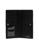 Lauren Ralph Lauren - portafoglio in pelle motivo tratteggiato - 432802917009 - black