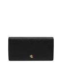 Lauren Ralph Lauren - portafoglio in pelle motivo tratteggiato - 432802917009 - black
