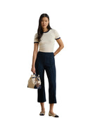 Lauren Ralph Lauren - Maglietta con scollo a barchetta stretch - 200P09077002 - Natural