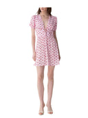 Mar De Margaritas - Atena - Abito Corto In Crepe Con Scollo A V - Mmabw01546-Ro81 - Rose Rosa