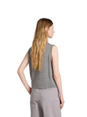Max Mara MM - Gilet In Maglia Mmlalbata - 2626356017600-003 - Grigio Medio
