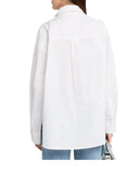 Essentiel Antwerp - Camicia Jommeke oversize a righe con decorazioni - Jommeke-Wh00 - White