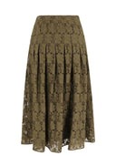 Max Mara Studio - Gonna In Jersey Mstairone - 2616771011600-001 - Verde Kaki