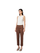 Alpha Studio - Pantalone A Sigaretta Cotone Tecnico - Ad-6480Q-2009 - Cioccolato