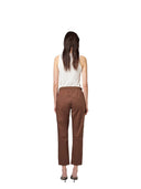 Alpha Studio - Pantalone A Sigaretta Cotone Tecnico - Ad-6480Q-2009 - Cioccolato