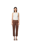 Alpha Studio - Pantalone A Sigaretta Cotone Tecnico - Ad-6480Q-2009 - Cioccolato