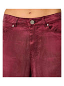 Pinko - Pantaloni Porta palazzo in twill mano pesca - 107170A3F8-R55 - Rosso Rododendro