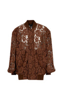 Federica Tosi - Bomber in Pizzo - 40250/410 /58 - Chocolat