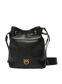 Pinko - Secchiello Mini Vitello Morbid - 104303-A0Qo-Z99Q - Nero-Antique Gold