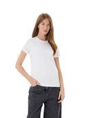 Pinko - Bussolotto T-Shirt Jersey Patc - 100355-A2Rd-Z04 - Bianco Brill.