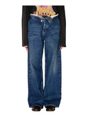 Amish - Jeans Roll Up Woman Denim Azul - Amd113Ct523298-C0999 - Denim