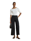 Lauren Ralph Lauren - Maglietta con scollo a barchetta stretch - 200654963036 - Mascarpone Cream