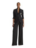Lauren Ralph Lauren - Blazer in jacquard con ricamo - 200797305004 - Polo Black