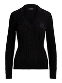 Lauren Ralph Lauren - Maglia da cricket a trecce - 200888795004 - BLACK