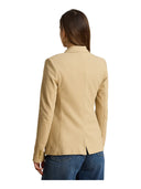 Lauren Ralph Lauren - Blazer in jacquard con ricamo - 200797305013 - Birch Tan