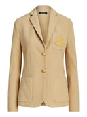 Lauren Ralph Lauren - Blazer in jacquard con ricamo - 200797305013 - Birch Tan