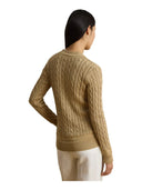 Lauren Ralph Lauren - Maglia da cricket a trecce - 200888795013 - Birch Tan
