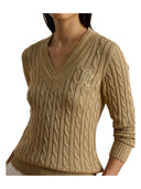 Lauren Ralph Lauren - Maglia da cricket a trecce - 200888795013 - Birch Tan