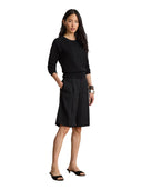 Lauren Ralph Lauren - Maglia in cotone pettinato con logo - 200979653003 - BLACK