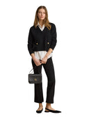 Lauren Ralph Lauren - Maglia in cotone con bottoni - 200B24254001 - Black/White
