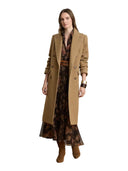 Lauren Ralph Lauren - Cappotto a doppio petto a spina di pesce - 200B27692001 - Brown/Tan Multi
