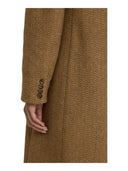 Lauren Ralph Lauren - Cappotto a doppio petto a spina di pesce - 200B27692001 - Brown/Tan Multi