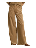 Lauren Ralph Lauren - Pantaloni a vita alta in velluto a coste - 200B34256004 - Lauren Camel