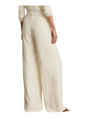 Lauren Ralph Lauren - Pantaloni a gamba larga in georgette - 200P03582001 - Mascarpone Cream