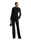 Lauren Ralph Lauren - Pantaloni dritti in crêpe stretch - 200P08857005 - BLACK