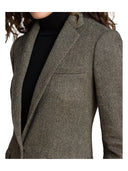 Lauren Ralph Lauren - Blazer in misto cotone a spina di pesce - 200P13676002 - Black/Cream Multi