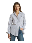 Lauren Ralph Lauren - Camicia in popeline a righe Classic-Fit - 200P13836001 - Blue Multi