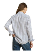 Lauren Ralph Lauren - Camicia in popeline a righe Classic-Fit - 200P13836001 - Blue Multi