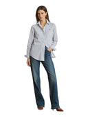 Lauren Ralph Lauren - Camicia in popeline a righe Classic-Fit - 200P13836001 - Blue Multi