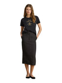 Lauren Ralph Lauren - Maglietta in jersey di cotone con stemma - 200P13943001 - BLACK