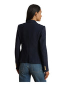Lauren Ralph Lauren - Blazer a doppio petto in piqué stretch - 200P14021002 - Lauren Navy