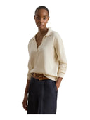 Lauren Ralph Lauren - Maglia polo in cotone e modal - 200P14056001 - Mascarpone Cream