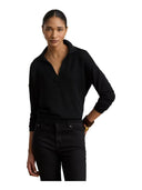 Lauren Ralph Lauren - Maglia polo in cotone e modal - 200P14056002 - BLACK