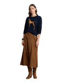 Lauren Ralph Lauren - Maglia in cotone con bracco a intarsi - 200P14120500 - Lauren Navy Multi